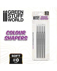 Набір інструментів Green Stuff World: Clay Shapers - Color Shapers Size 0 - White Soft
