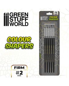 Набір інструментів Green Stuff World: Clay Shapers - Color Shapers SIZE 2 - Black Firm