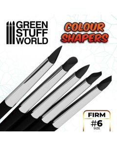 Набір інструментів Green Stuff World: Clay Shapers - Color Shapers SIZE 6 - Black Firm