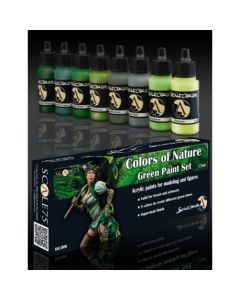 Набір акрилових фарб Scale 75: Scalecolor: Colors of Nature Green Paint Set (8x17 ml)