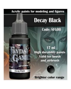 Акрилова фарба Scale 75: Fantasy & Games: Decay Black (17ml)