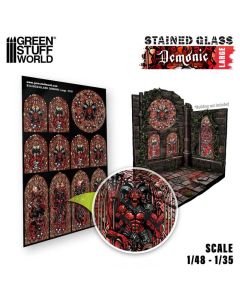 Вітражне скло Green Stuff World: Demonic Stained Glass - Large
