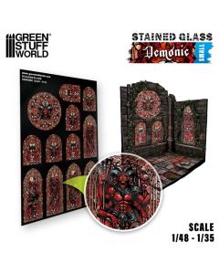 Вітражне скло Green Stuff World: Demonic Stained Glass - Small