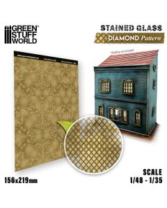 Вітражне скло Green Stuff World: Diamond Pattern Stained Glass