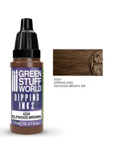 Акрилове чорнило Green Stuff World Dipping Ink: Elfwood Brown Dip (17ml)