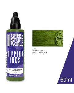 Акрилове чорнило Green Stuff World Dipping Ink: Acid Green Dip (60ml)