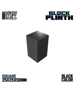 Деревʼяна підставка для мініатюр Green Stuff World: Display Block 2.5X2.5 cm - Black