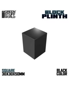 Деревʼяна підставка для мініатюр Green Stuff World: Display Block 3x3 cm - Black
