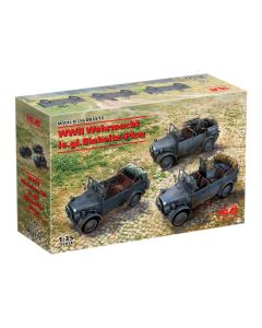 Набір збірних моделей для діорам ICM: Легкі всюдиходи Вермахту Другої світової війни