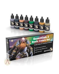 Набір акрилових фарб Scale 75: Scalecolor: Essentials 2 Basic Colors Set (8x17 ml)