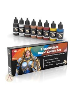 Набір акрилових фарб Scale 75: Scalecolor: Essentials Basic Colors Set (8x17 ml)