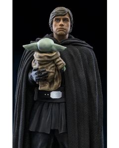 Колекційна статуетка Iron Studios: Statue Luke Skywalker and Grogu - The Mandalorian - Art Scale 1/10