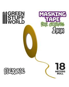 Гнучка маскувальна стрічка Green Stuff World: Flexible Masking Tape - 1mm