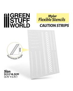 Трафарет Green Stuff World: Flexible Stencils - Caution Strips (5mm Aprox.)