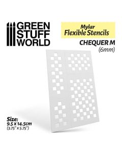 Трафарет Green Stuff World: Flexible Stencils - Chequer M (6mm)