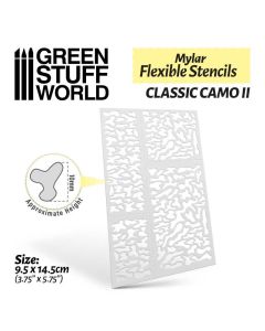 Трафарет Green Stuff World: Flexible Stencils - Classic Camo 2