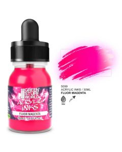 Акрилове чорнило Green Stuff World Acrylic Inks: Fluor Ink: Magenta (30ml)