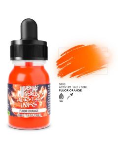 Акрилове чорнило Green Stuff World Acrylic Inks: Fluor Ink: Orange (30ml)