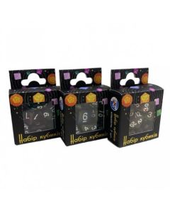 Гральні куби для настільно рольових ігор Games 7 Days: Double Color Glitter 7 Dice Set