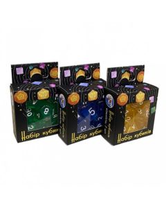 Гральні куби для настільно рольових ігор Games 7 Days: Transparent 7 Dice Set