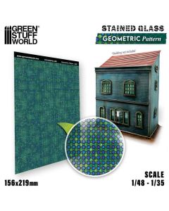 Вітражне скло Green Stuff World: Geometric Pattern Stained Glass