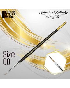 Пензлик Green Stuff World: Gold Series Siberian Kolinsky Brush - Size 00