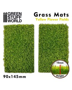 Імітація трав'яного покриття Green Stuff World: Grass Mat Cutouts - Yellow Flower Field
