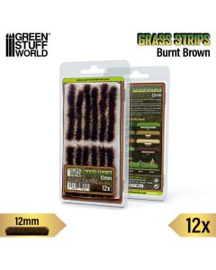 Пучки трави смужками Green Stuff World: Grass Strips 12 mm - Burnt Brown