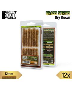 Пучки трави смужками Green Stuff World: Grass Strips 12 mm - Dry Brown