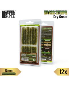 Пучки трави смужками Green Stuff World: Grass Strips 12 mm - Dry Green