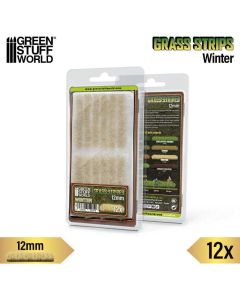 Пучки трави смужками Green Stuff World: Grass Strips 12 mm - Winter