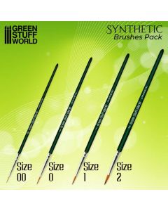 Набір пензликів Green Stuff World: Green Series Synthetic Brush Set