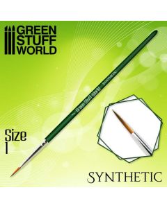 Пензлик Green Stuff World: Green Series Synthetic Brush - Size 1