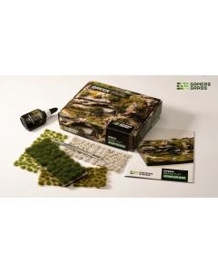 Набір пучків трави та інструментів Gamers Grass: Green Grass Tuft Starter Box