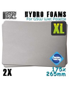 Пінна губка для вологої палітри Green Stuff World: Hydro Foams XL x2