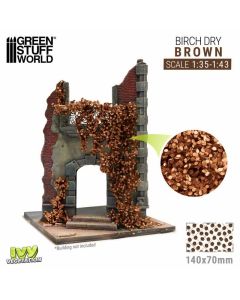 Імітація листя плюща Green Stuff World: Ivy Foliage - Brown Birch - Large