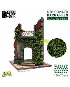 Імітація листя плюща Green Stuff World: Ivy Foliage - Dark Green Maple - Large