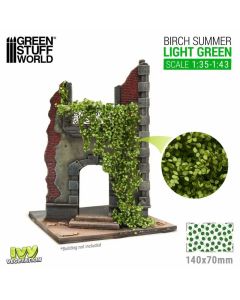 Імітація листя плюща Green Stuff World: Ivy Foliage - Light Green Birch - Large