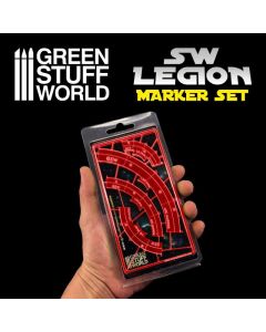 Маркери лінії вогню Green Stuff World: Legion Arc-shaped Line Of Fire Markers - Red