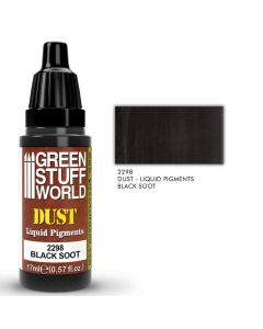 Рідкий пігмент Green Stuff World: Liquid Pigments Black Soot 17 ml