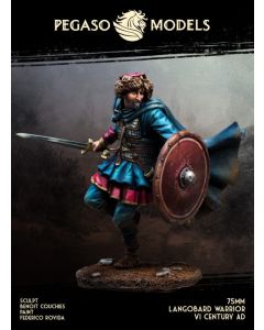 Мініатюра 1/24 Pegaso Models: Barbarians: Langobard Warrior VI Century