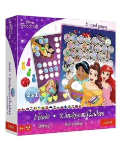 Настільна гра Лудо + Змії і Драбини 2 в 1: Принцеси Disney