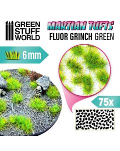Пучки трави Green Stuff World: Martian Fluor Tufts - Fluor Grinch Green 6mm