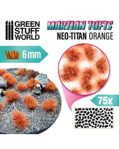Пучки трави Green Stuff World: Martian Fluor Tufts - Neo-Titan Orange 6mm