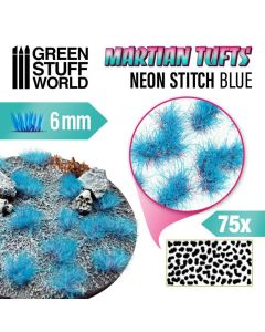 Пучки трави Green Stuff World: Martian Fluor Tufts - Neon Stitch Blue 6mm