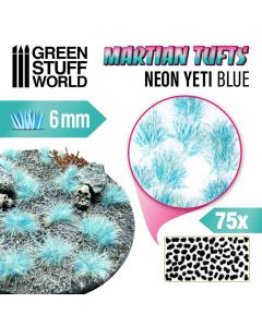 Пучки трави Green Stuff World: Martian Fluor Tufts - Neon Yeti Blue 6mm