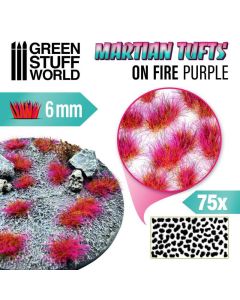 Пучки трави Green Stuff World: Martian Fluor Tufts - On Fire Purple 6mm