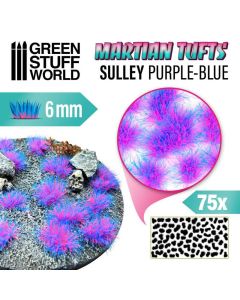 Пучки трави Green Stuff World: Martian Fluor Tufts - Sulley Purple-Blue 6mm