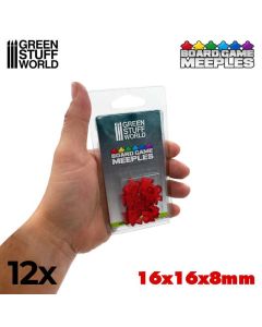 Набір акрилових міплів Green Stuff World: Meeples 16x16x8mm - Red