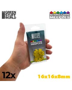 Набір акрилових міплів Green Stuff World: Meeples 16x16x8mm - Yellow